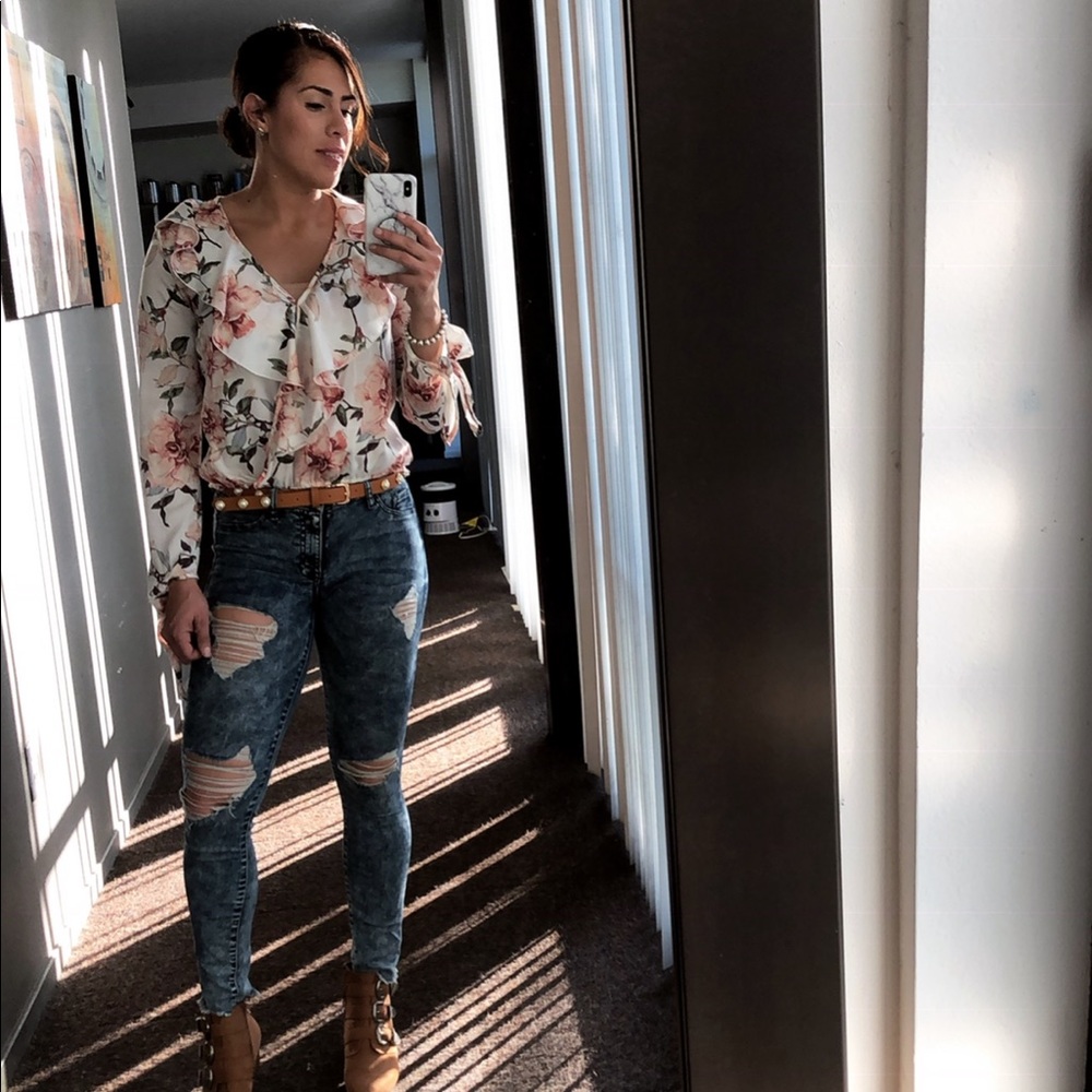Flowers blouse